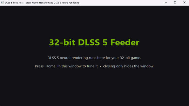 Запуск технологии DLSS 5 в старой игре через DLSS5 Feeder