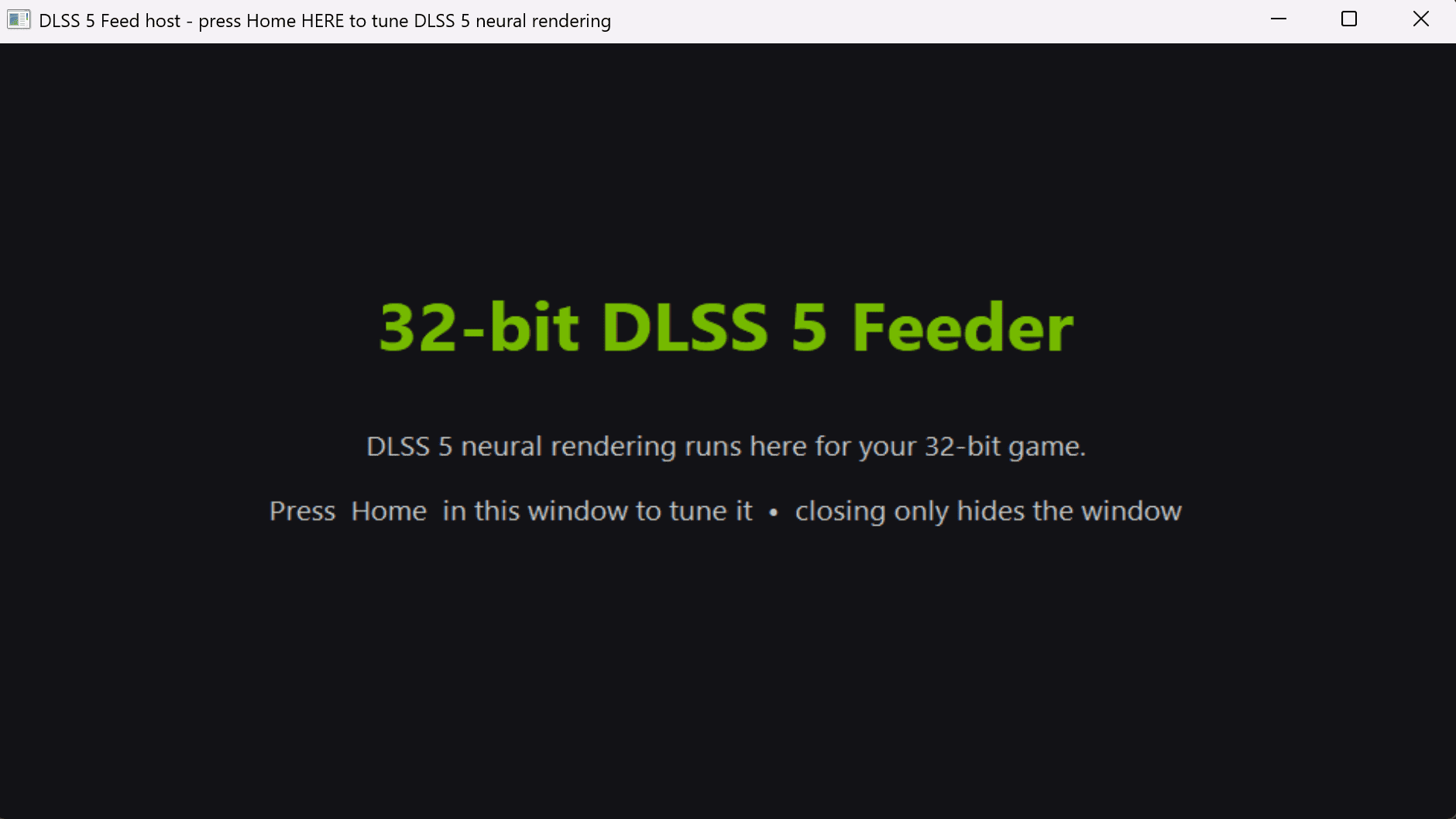 Запуск технологии DLSS 5 в старой игре через DLSS5 Feeder