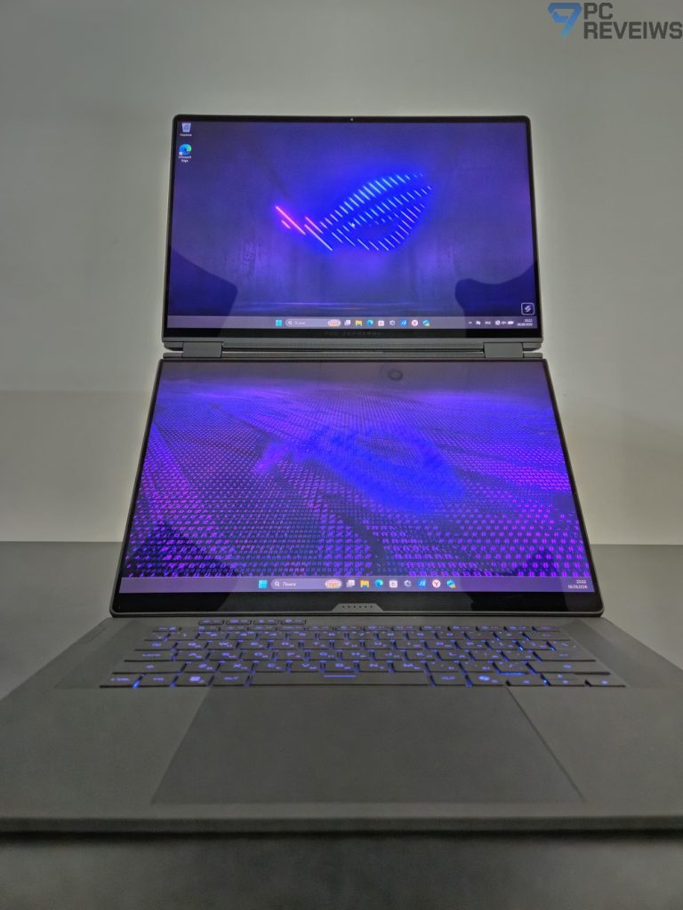 Два 16-дюймовых OLED-дисплея ASUS ROG Zephyrus Duo 2026 с разрешением 3K и частотой обновления 120 Гц.