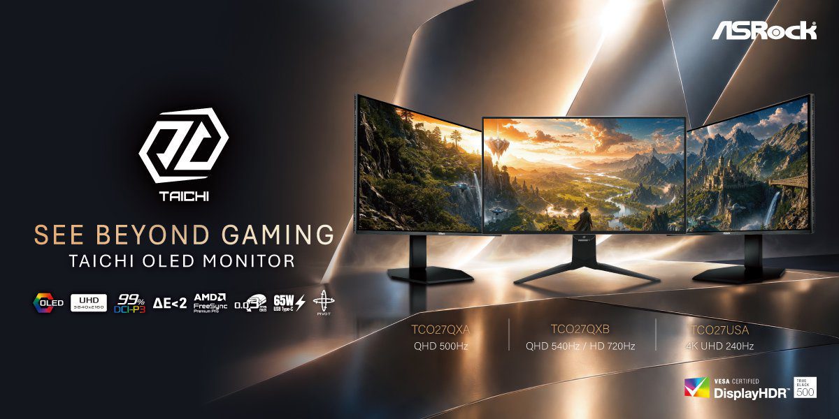 OLED-мониторы ASRock Taichi TCO27USA, TCO27QXA и TCO27QXB