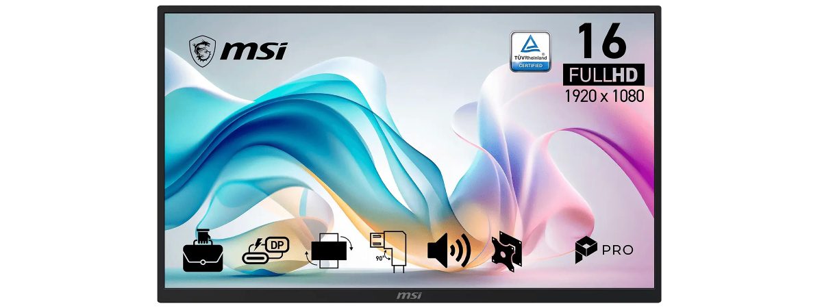 Портативный монитор MSI PRO MP161E6