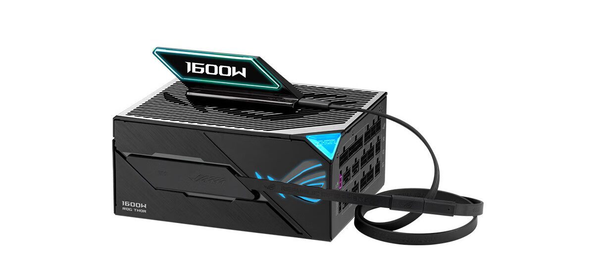 ASUS ROG Thor 1600W Titanium III EVO с магнитным OLED-дисплеем