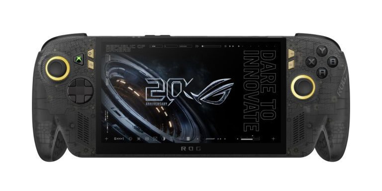Юбилейная портативная консоль ROG Xbox Ally X с полупрозрачным корпусом