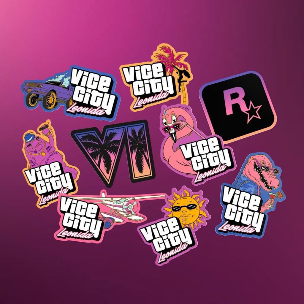 Коллекционный набор Rockstar Games GTA 6 Vice City Collection с атрибутикой