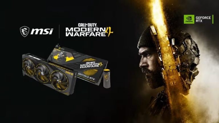 Лимитированная видеокарта MSI GeForce RTX 5080 COD MW4 Edition в жёлто-чёрном дизайне