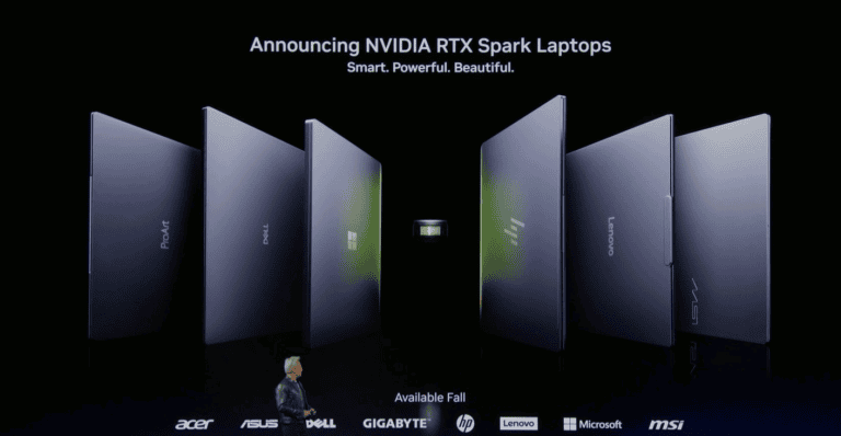 Ноутбуки с OLED-экраном на платформе NVIDIA RTX Spark