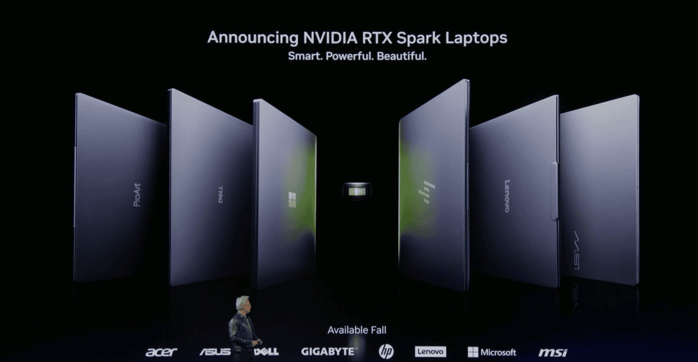 Ноутбуки с OLED-экраном на платформе NVIDIA RTX Spark