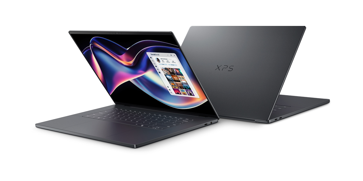 два ноутбука Dell XPS в тёмно-сером корпусе