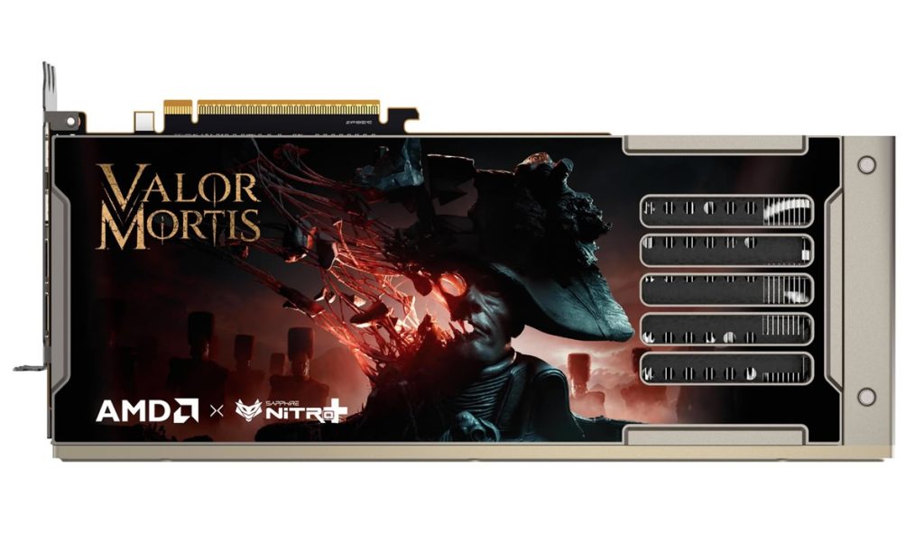 Видеокарта Sapphire NITRO+ Radeon RX 9070 XT Valor Mortis Edition с тематическим оформлением игры