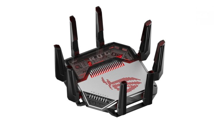 Игровой маршрутизатор ASUS ROG Rapture GT-BN98 с восемью антеннами в стиле меха