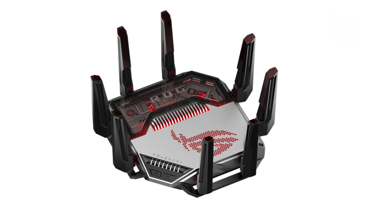 Игровой маршрутизатор ASUS ROG Rapture GT-BN98 с восемью антеннами в стиле меха